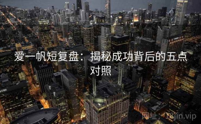 爱一帆短复盘：揭秘成功背后的五点对照