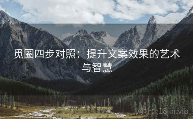 觅圈四步对照：提升文案效果的艺术与智慧